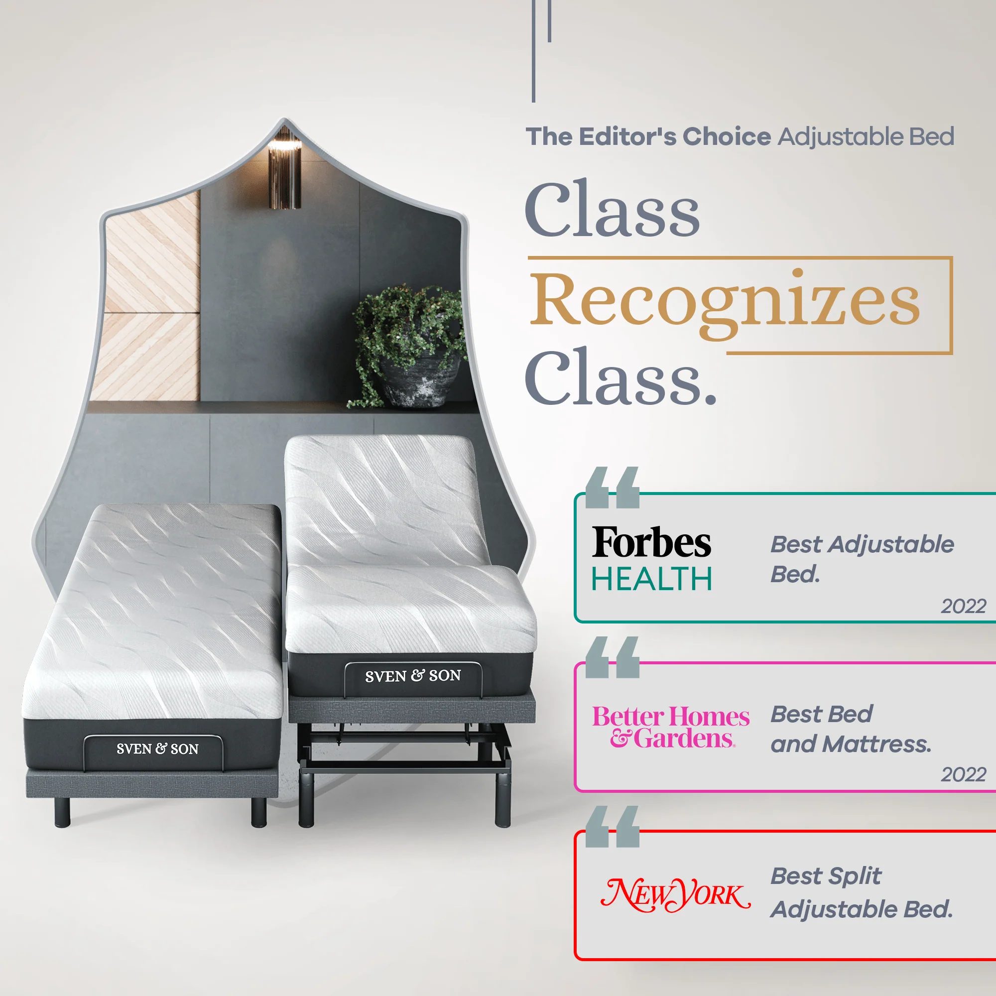 Bliss Series Adjustable Bed Frame + Choice of Mattress Bundle - Image 114