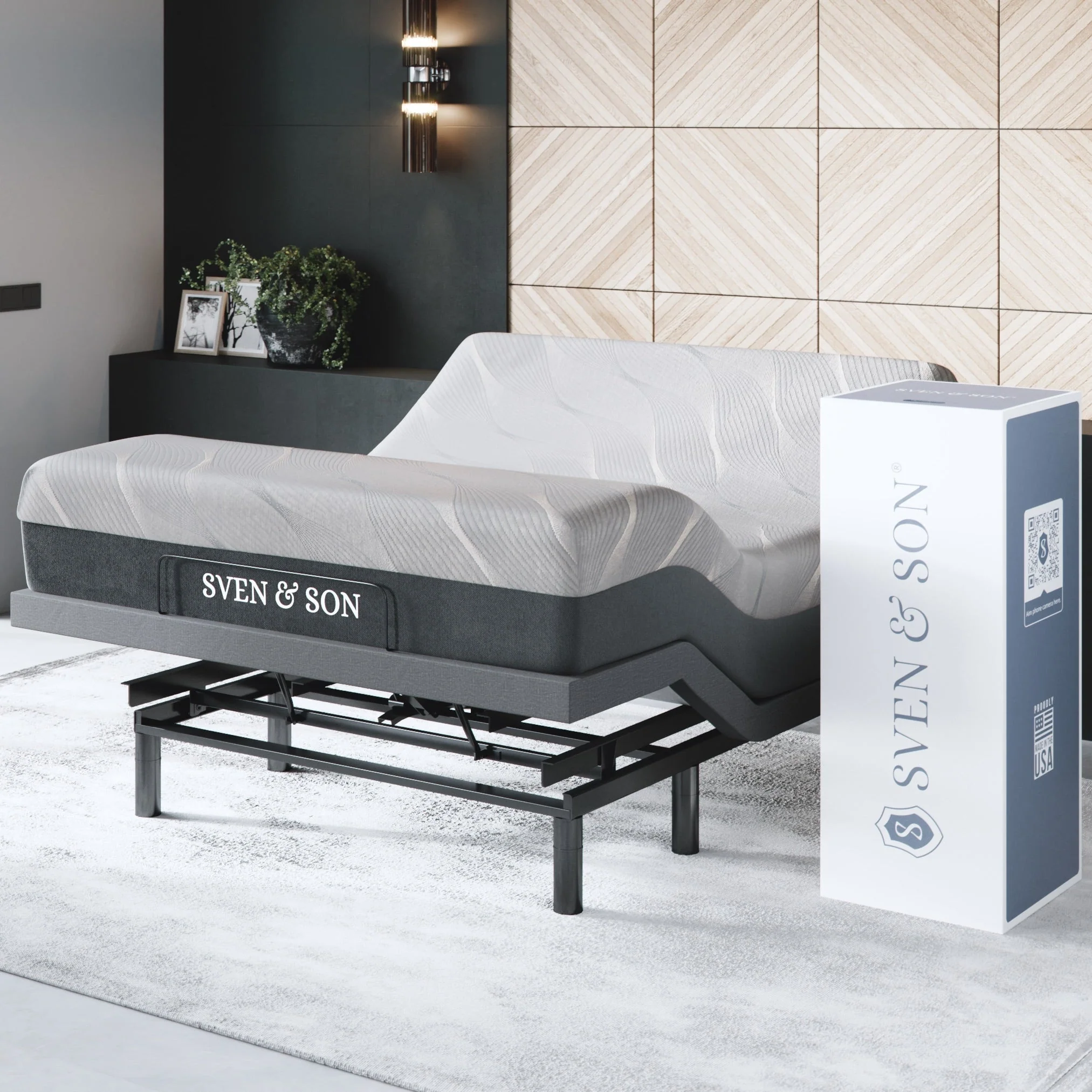 Bliss Series Adjustable Bed Frame + Choice of Mattress Bundle - Image 146