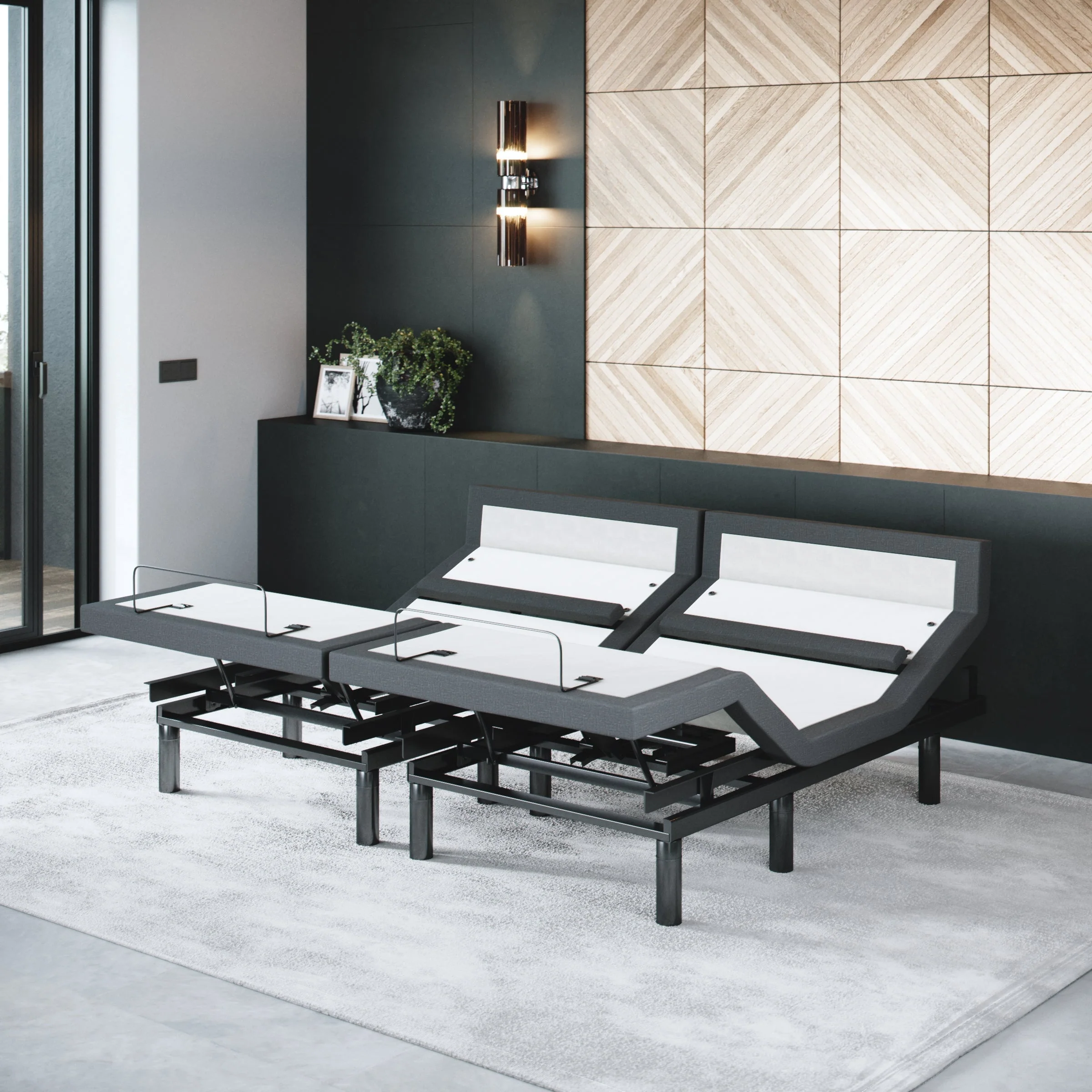 Bliss Series Adjustable Bed Frame + Choice of Mattress Bundle - Image 216