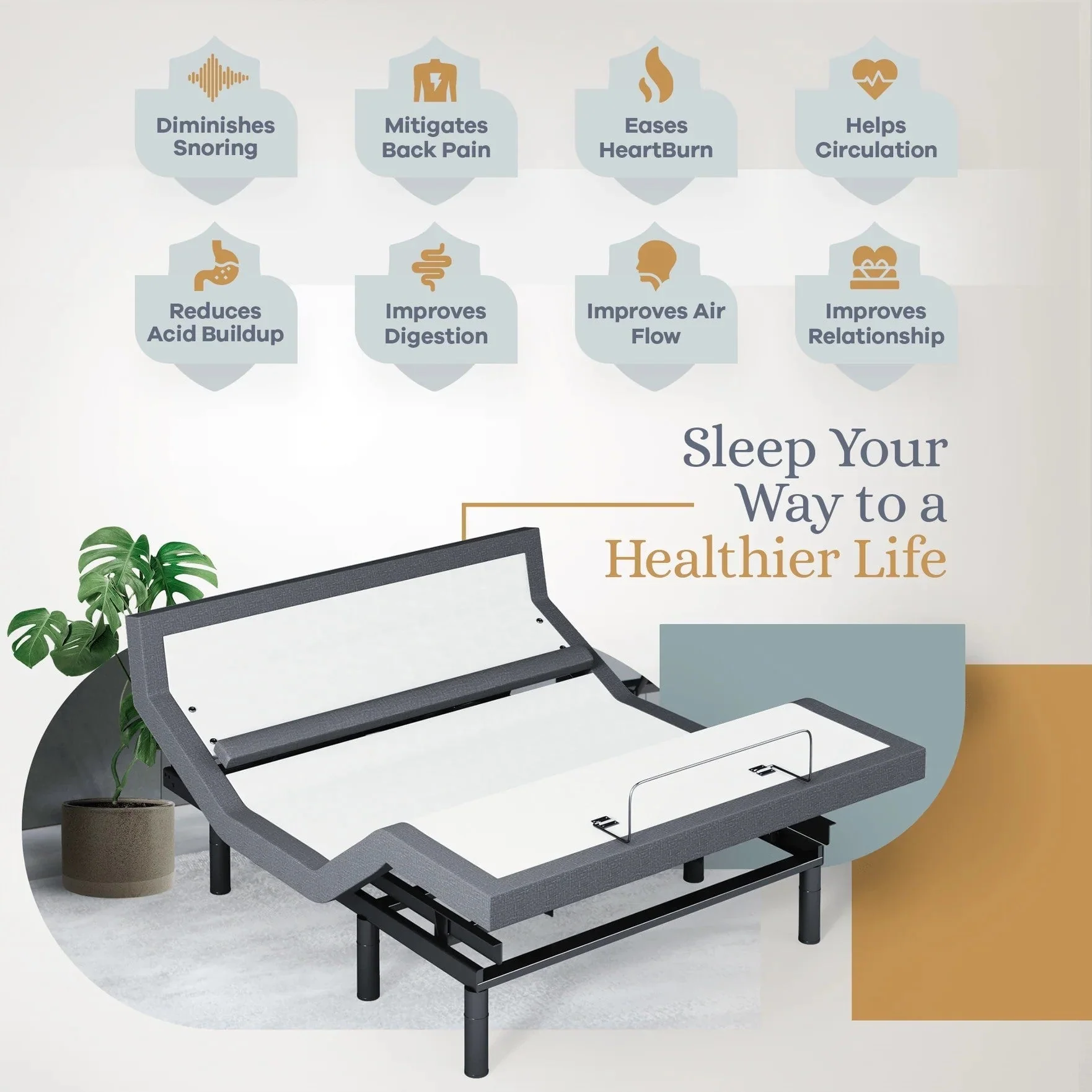 Bliss Series Adjustable Bed Frame + Choice of Mattress Bundle - Image 218