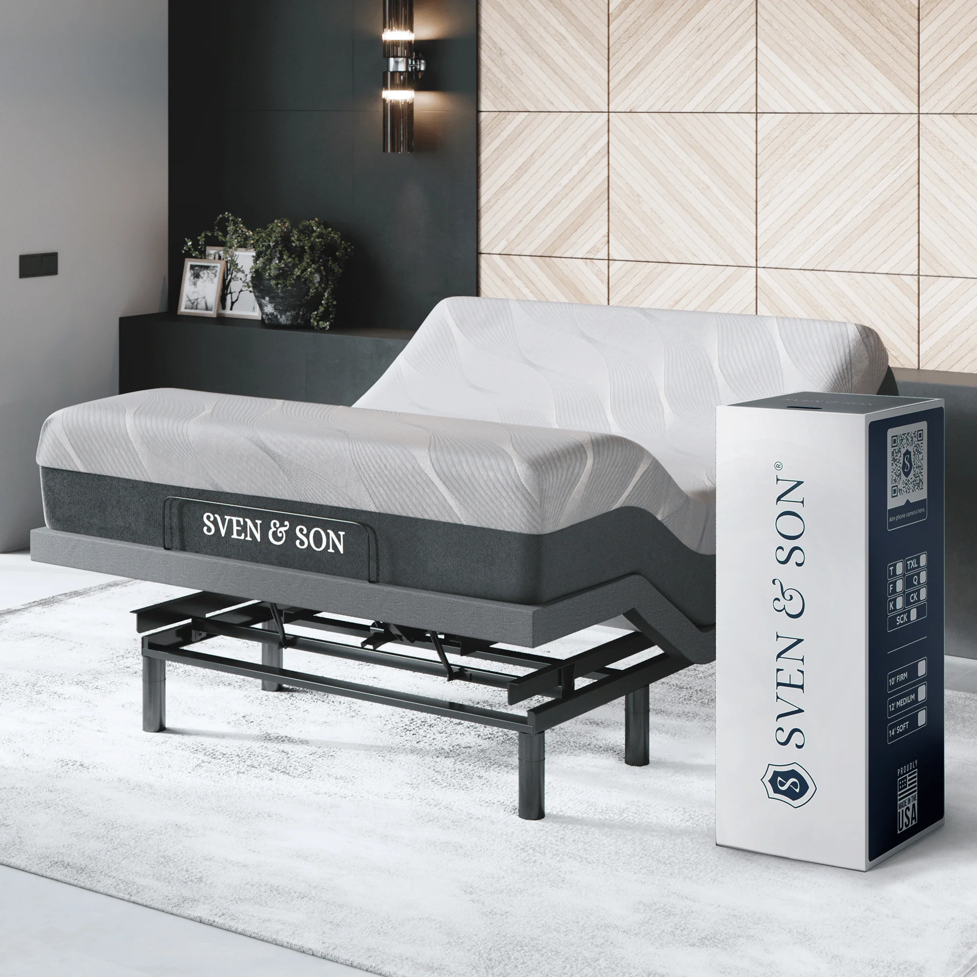 Bliss Series Adjustable Bed Frame + Choice of Mattress Bundle - Image 56