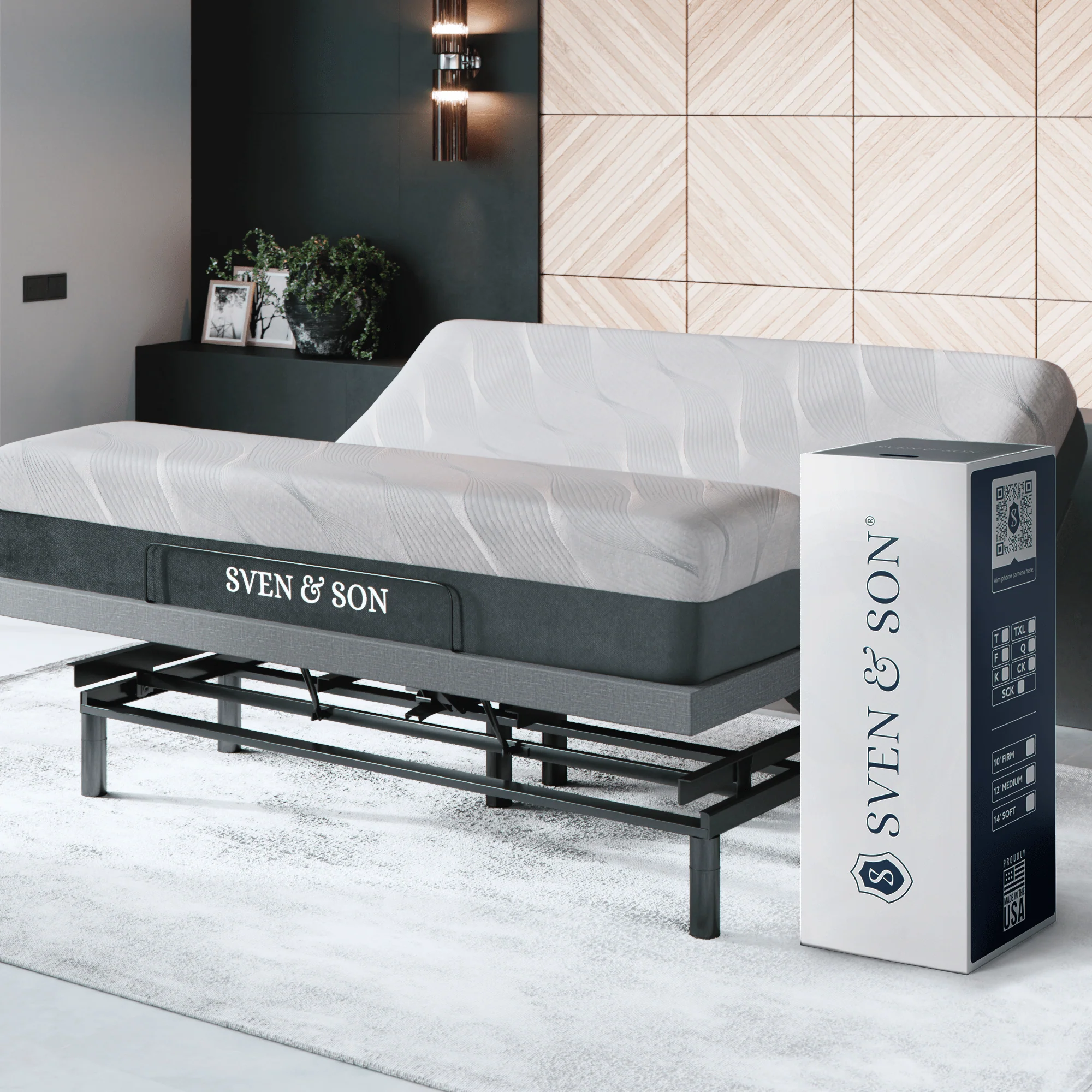 Bliss Series Adjustable Bed Frame + Choice of Mattress Bundle - Image 94