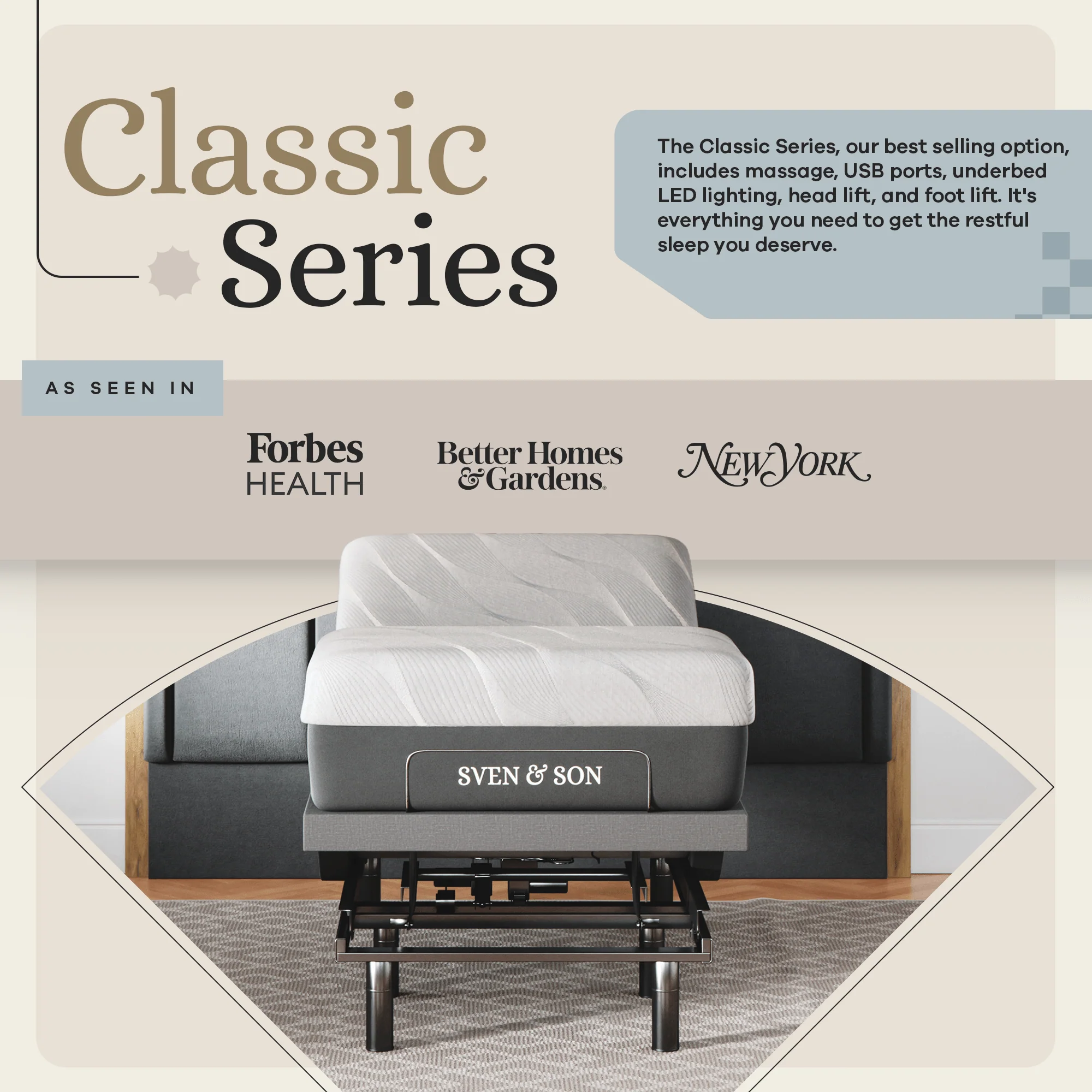 Classic Series Adjustable Bed Frame + Choice of Mattress Bundle - Image 142