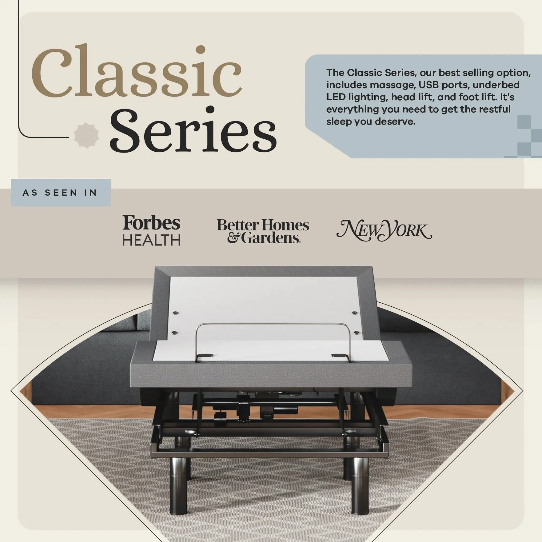 Classic Series Adjustable Bed Frame + Choice of Mattress Bundle - Image 187