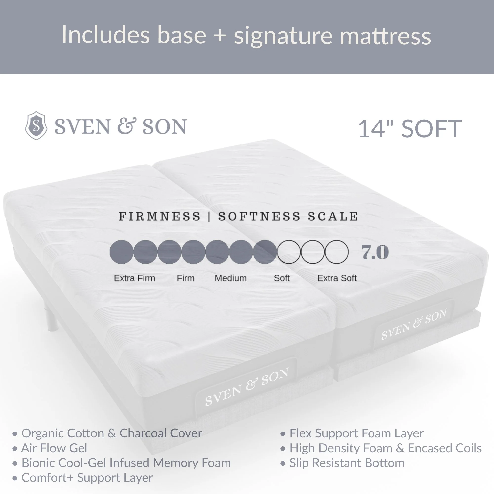 Classic Series Adjustable Bed Frame + Choice of Mattress Bundle - Image 45
