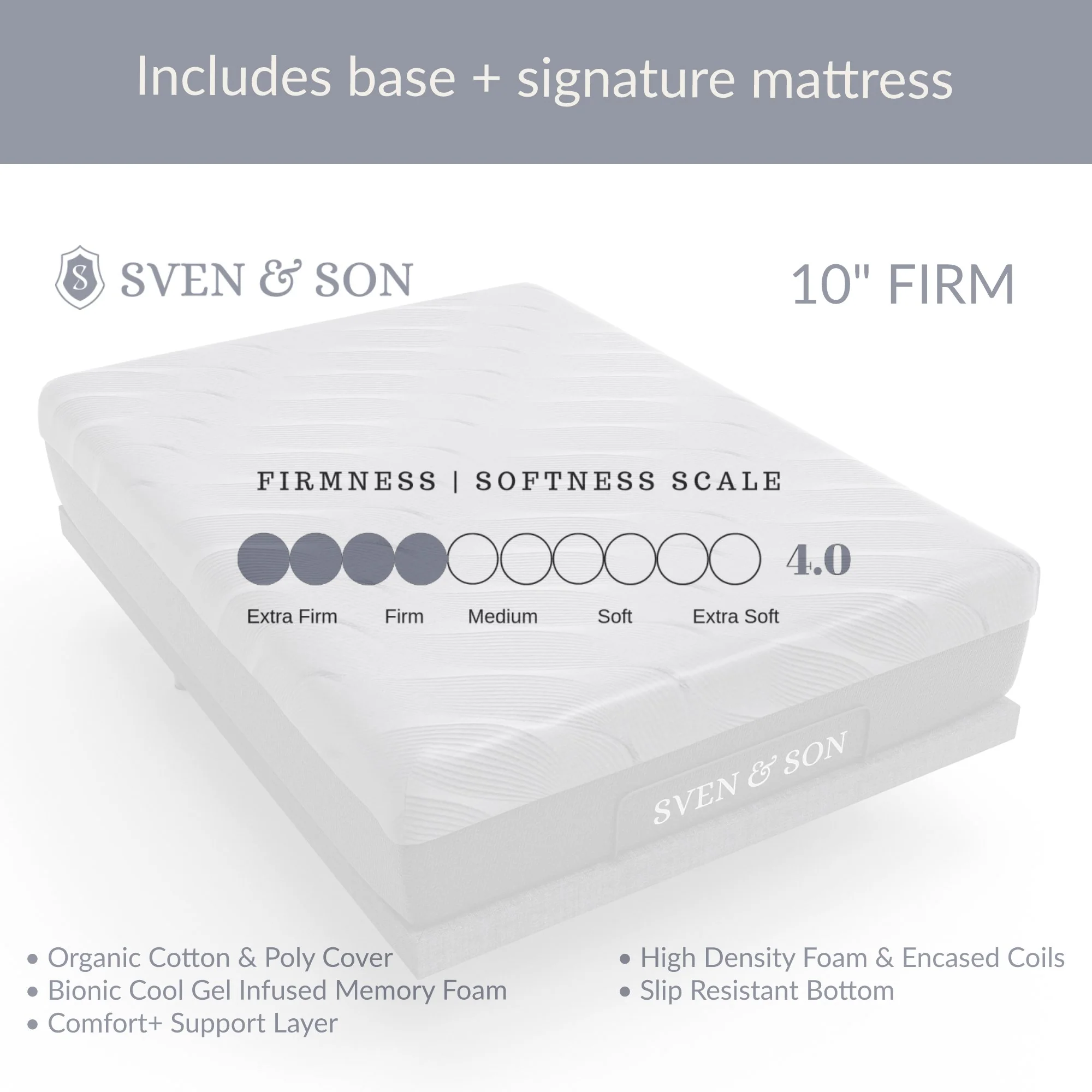 Classic Series Adjustable Bed Frame + Choice of Mattress Bundle - Image 49