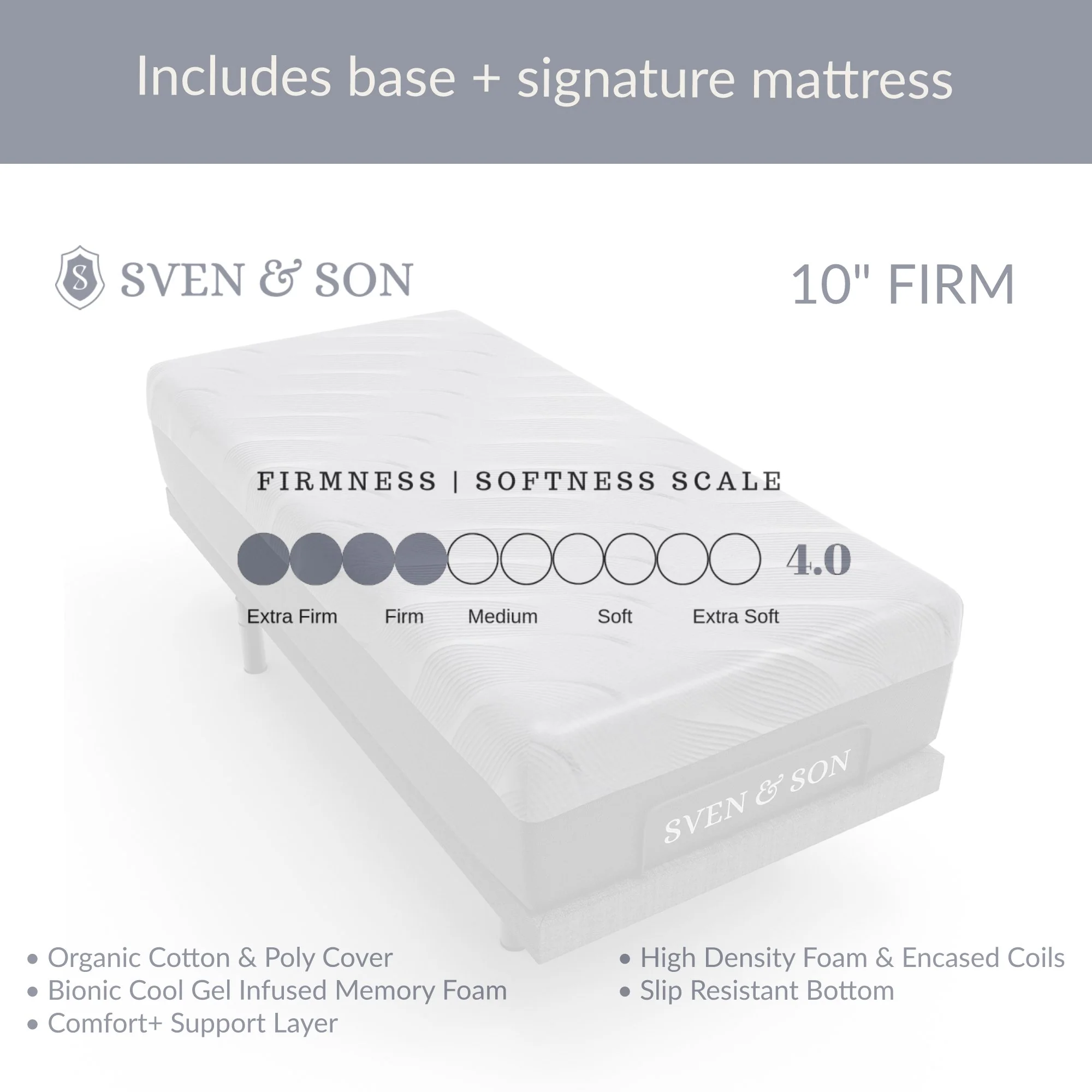 Classic Series Adjustable Bed Frame + Choice of Mattress Bundle - Image 54