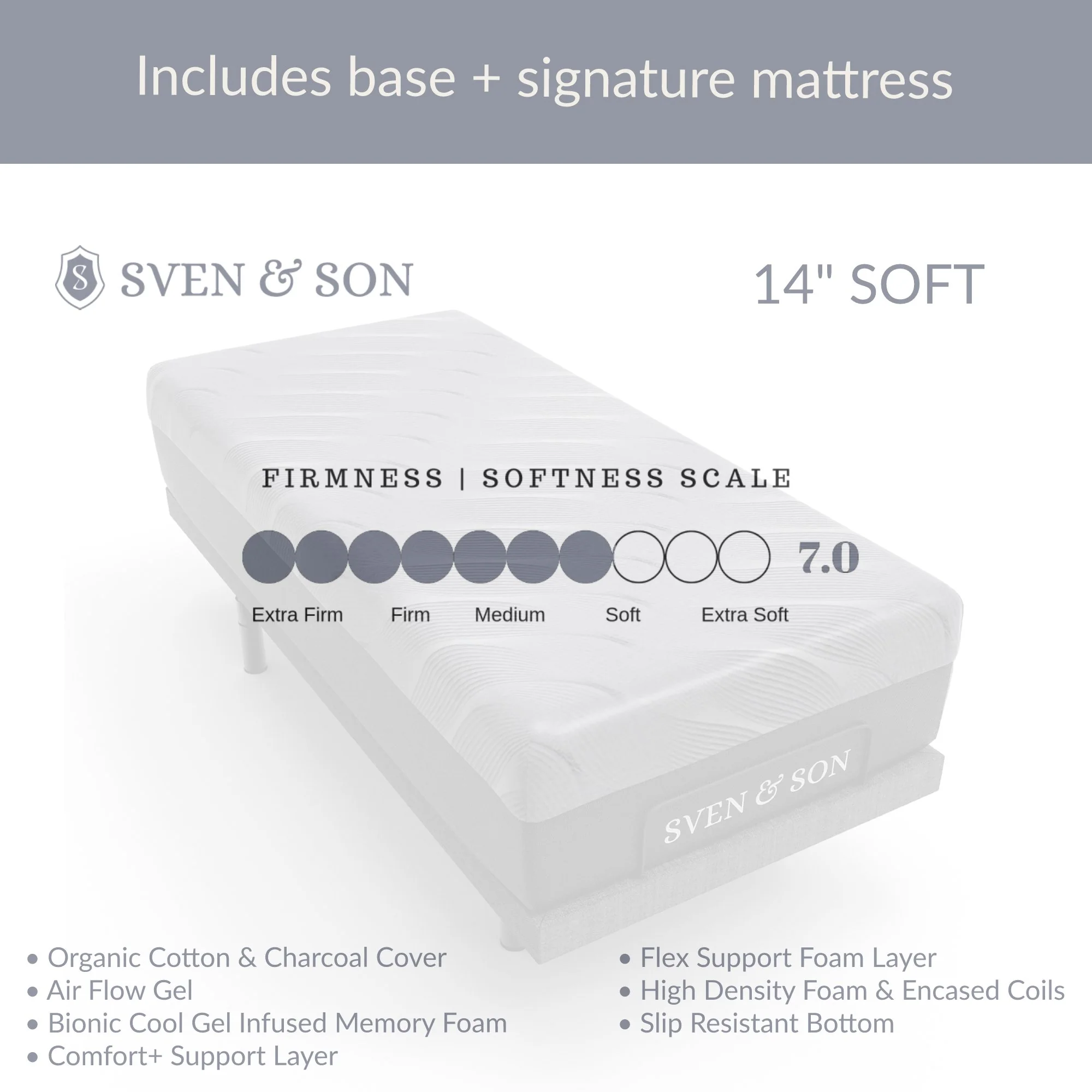 Classic Series Adjustable Bed Frame + Choice of Mattress Bundle - Image 58