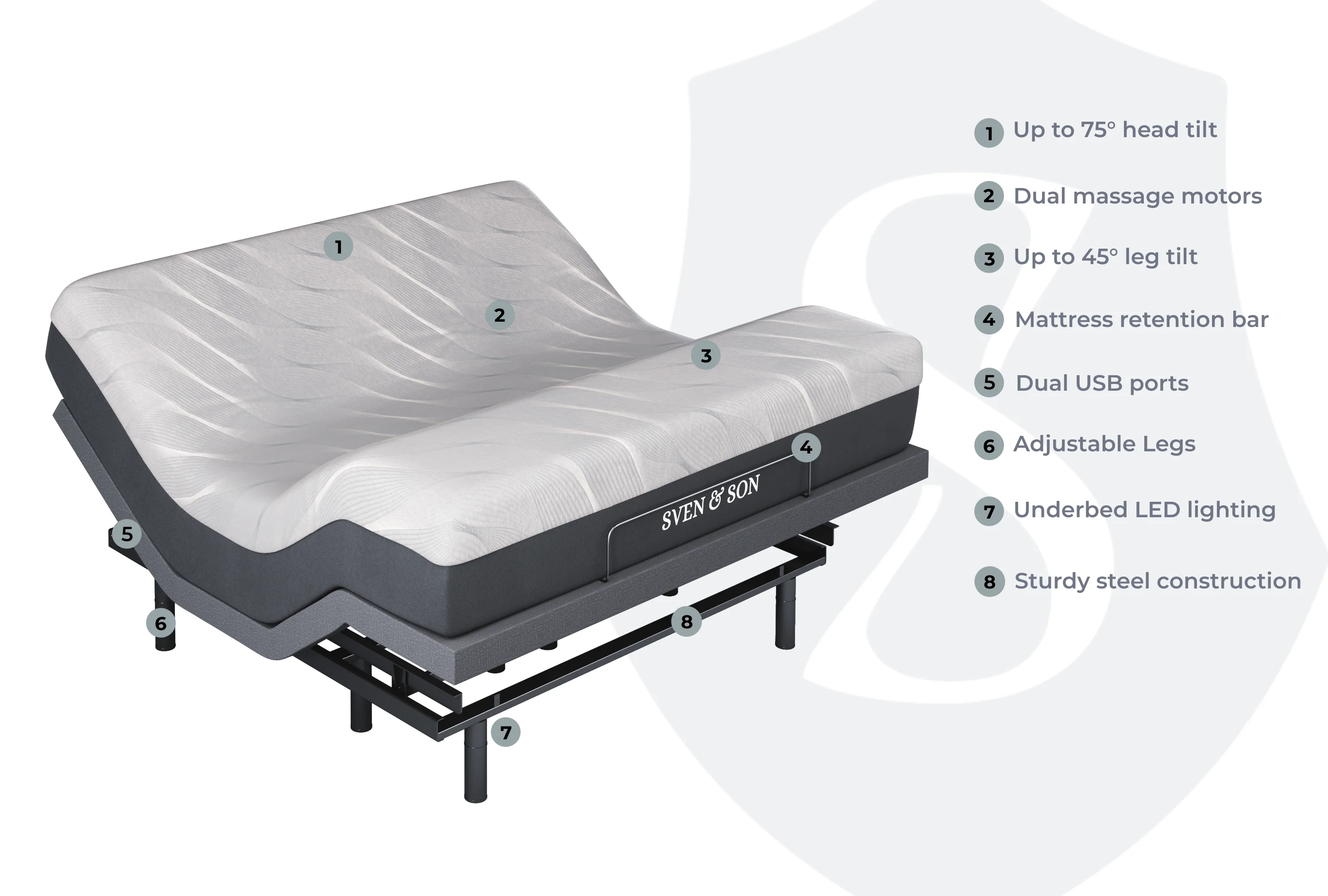 Classic Series Adjustable Bed Frame + Choice of Mattress Bundle - Image 64