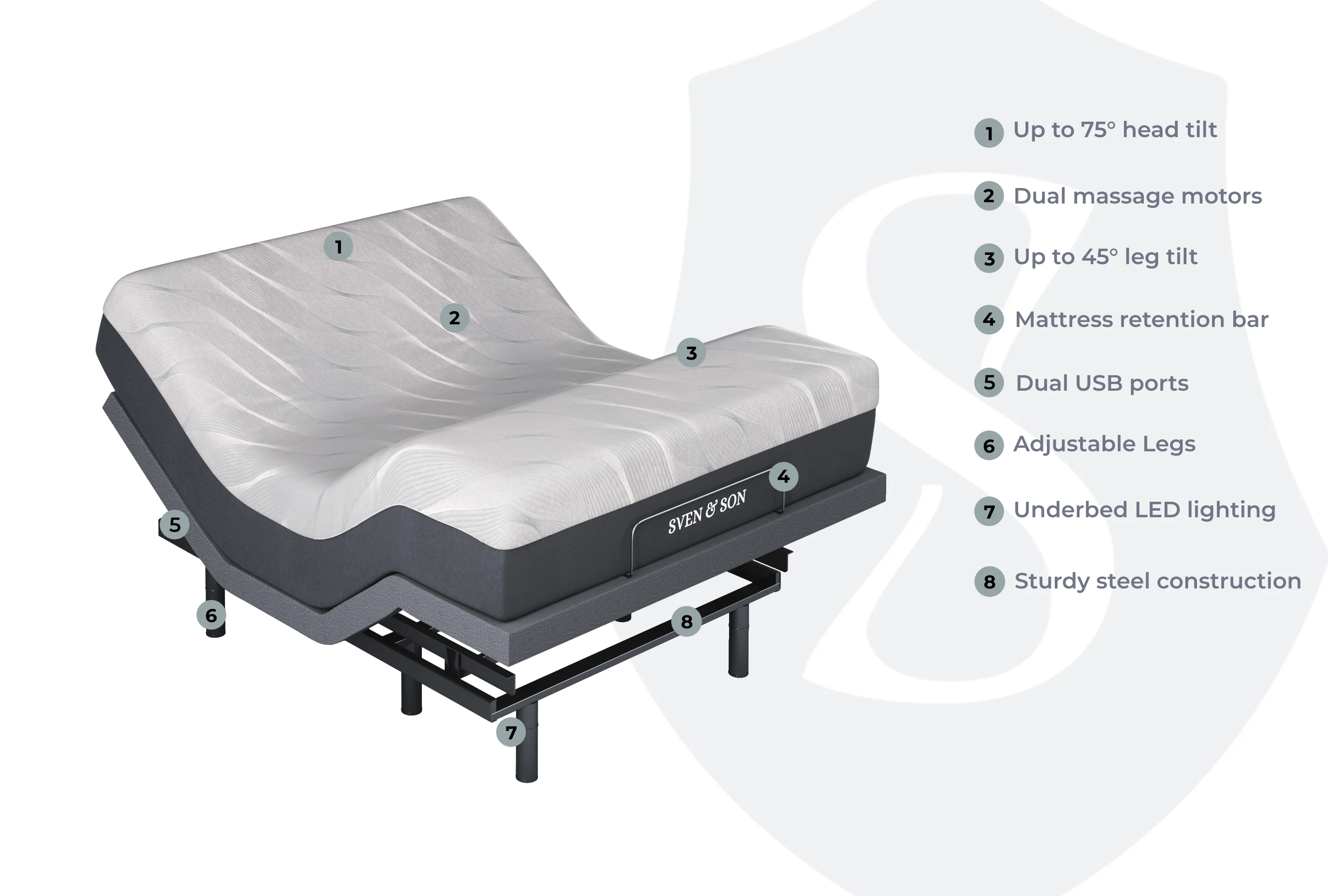 Classic Series Adjustable Bed Frame + Choice of Mattress Bundle - Image 65