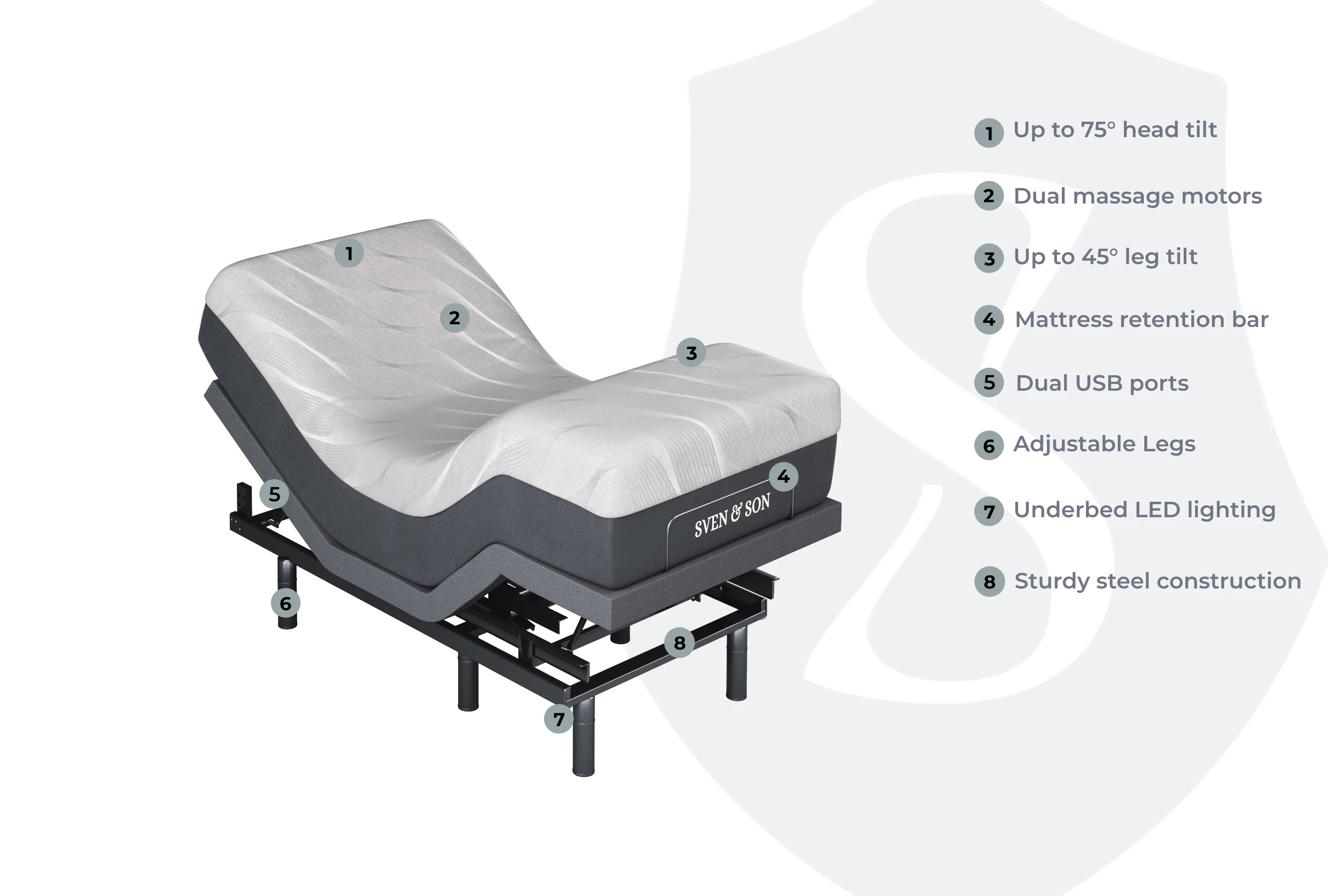 Classic Series Adjustable Bed Frame + Choice of Mattress Bundle - Image 66
