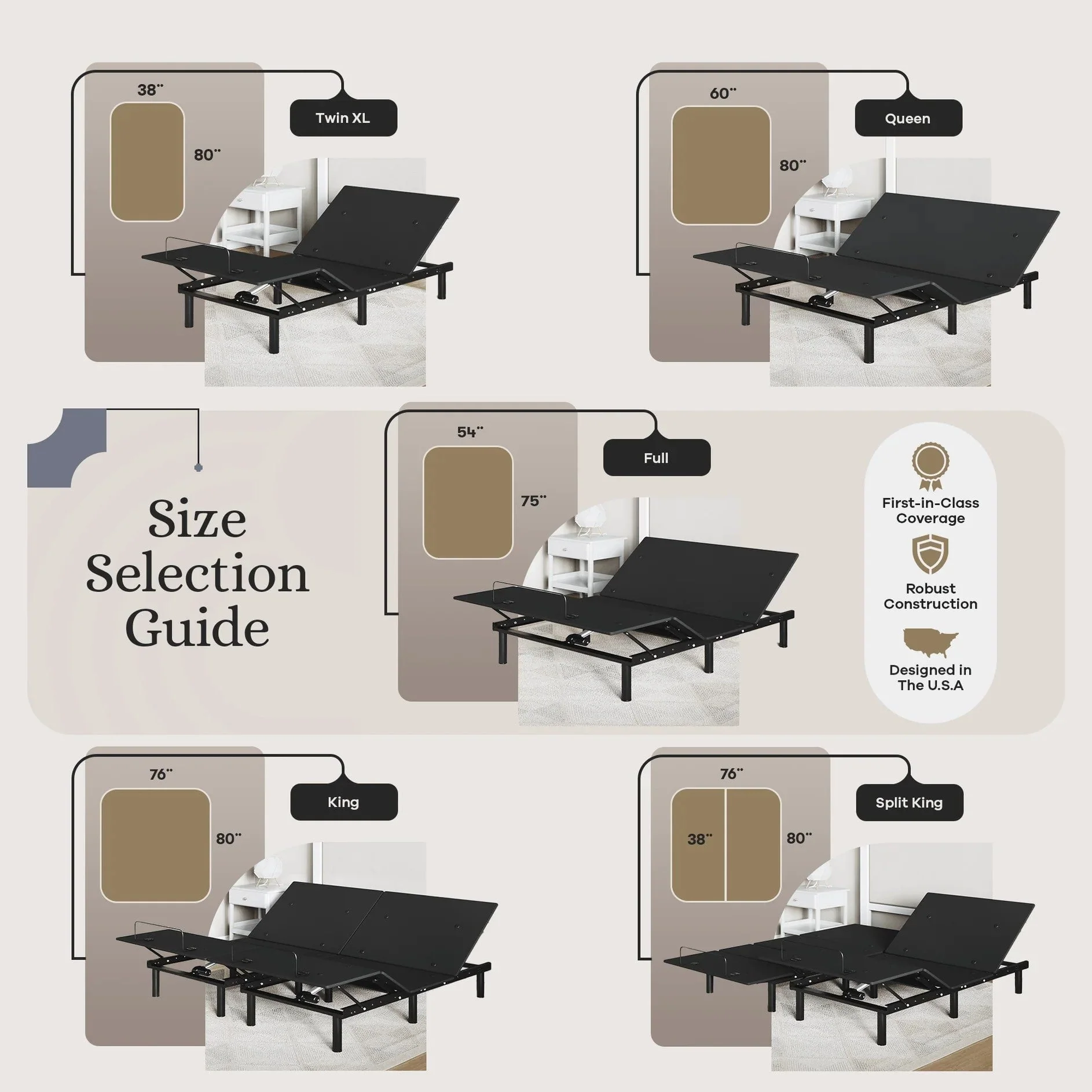 Essential Series Adjustable Bed Frame + Choice of Mattress Bundle - Image 187