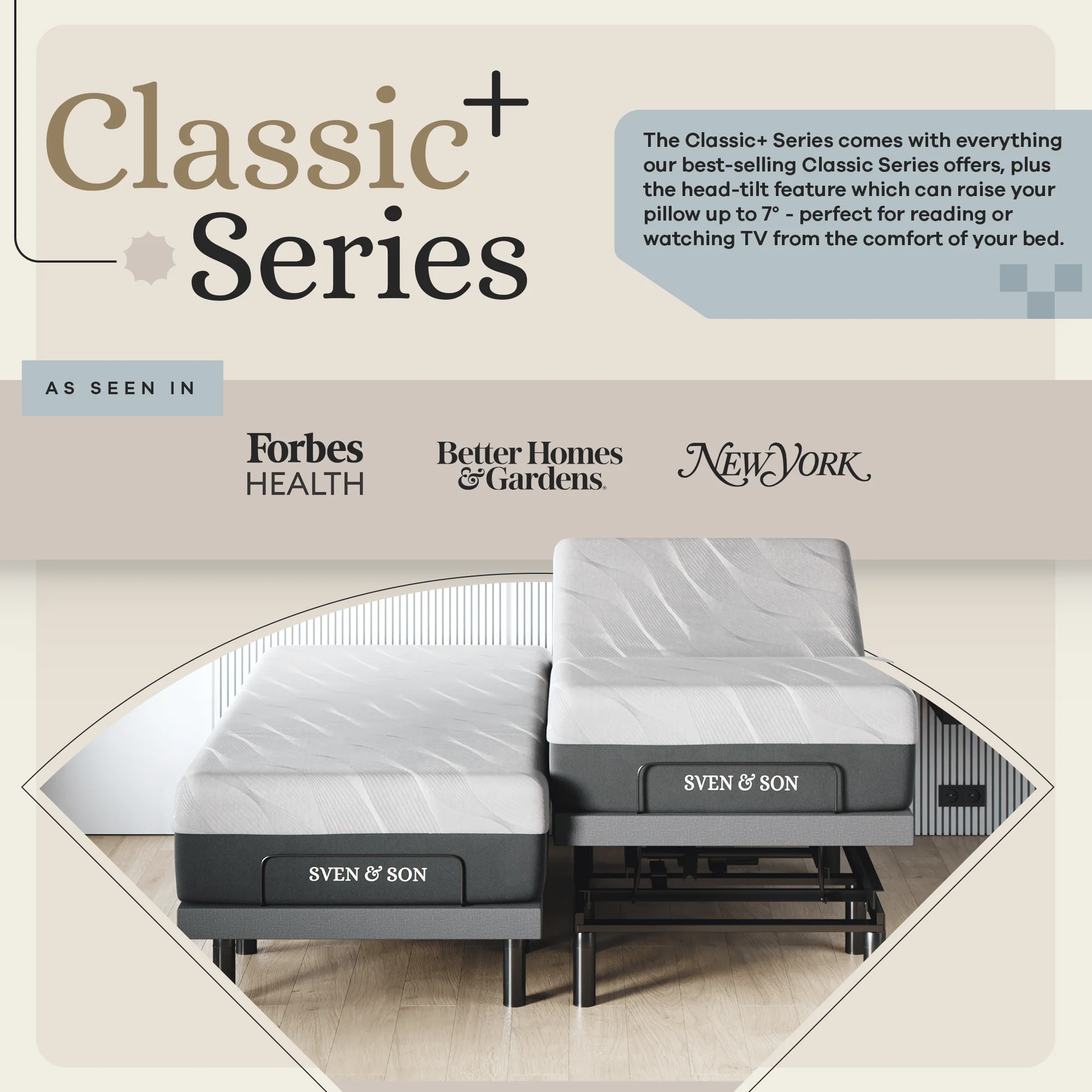 Harmony Series Adjustable Bed Frame + Choice of Mattress Bundle - Image 165