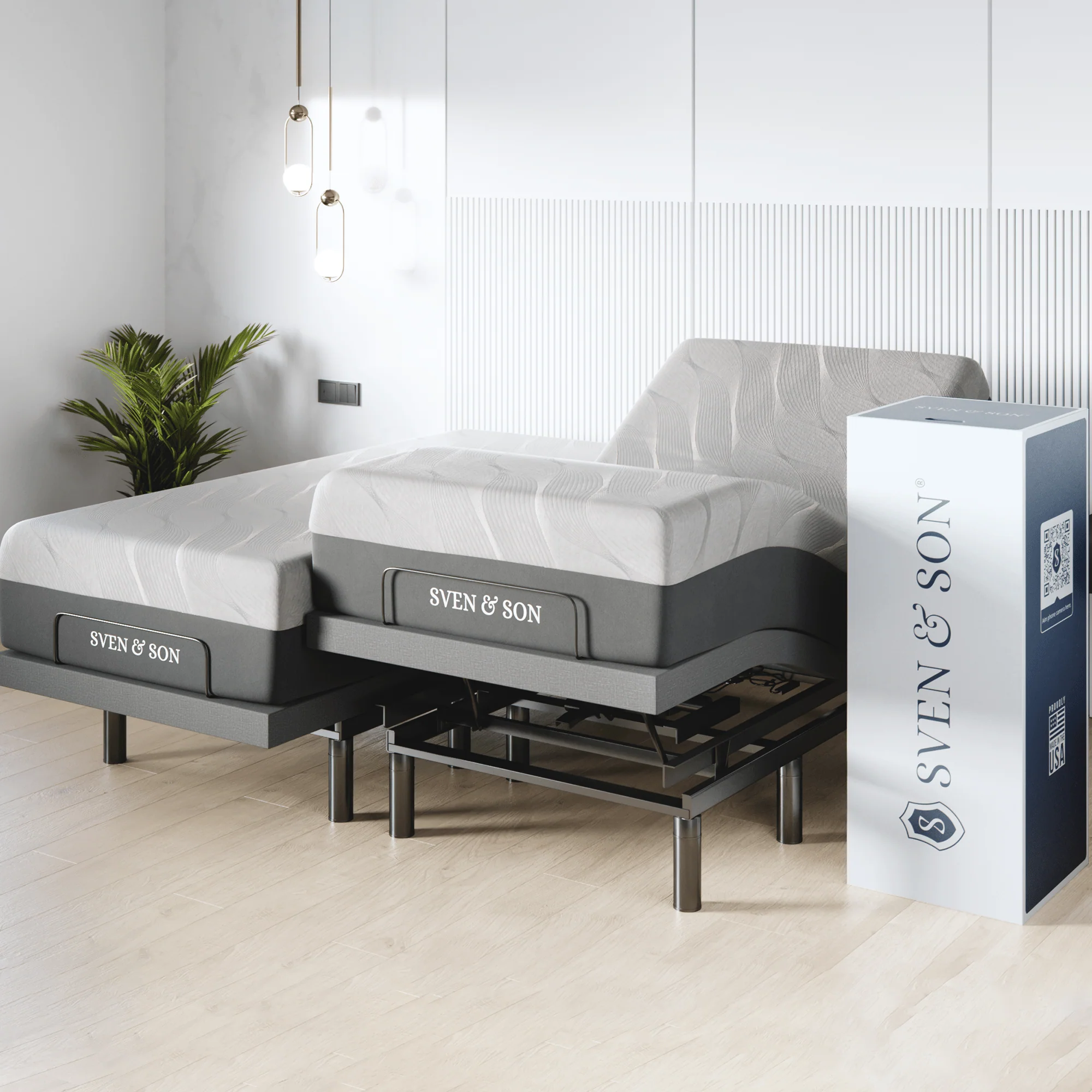 Harmony Series Adjustable Bed Frame + Choice of Mattress Bundle - Image 168