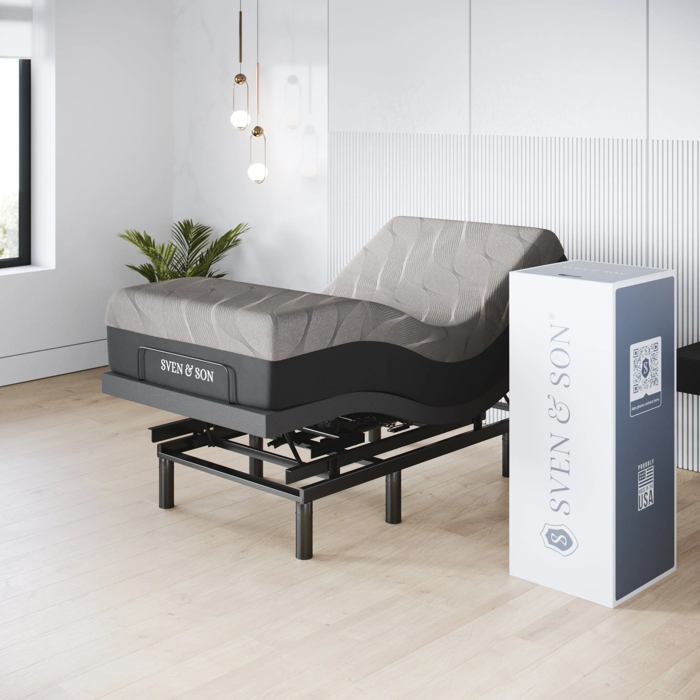 Harmony Series Adjustable Bed Frame + Choice of Mattress Bundle - Image 185