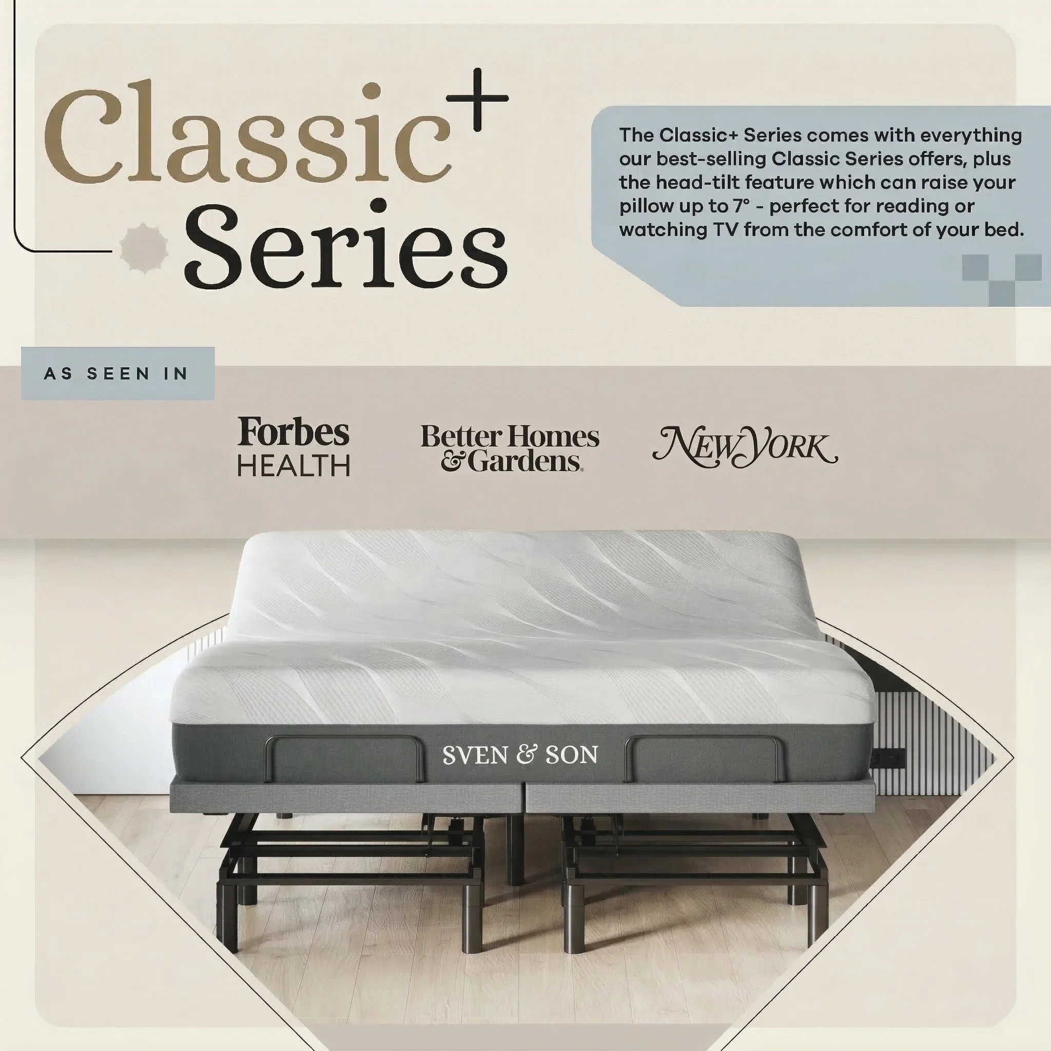 Harmony Series Adjustable Bed Frame + Choice of Mattress Bundle - Image 235