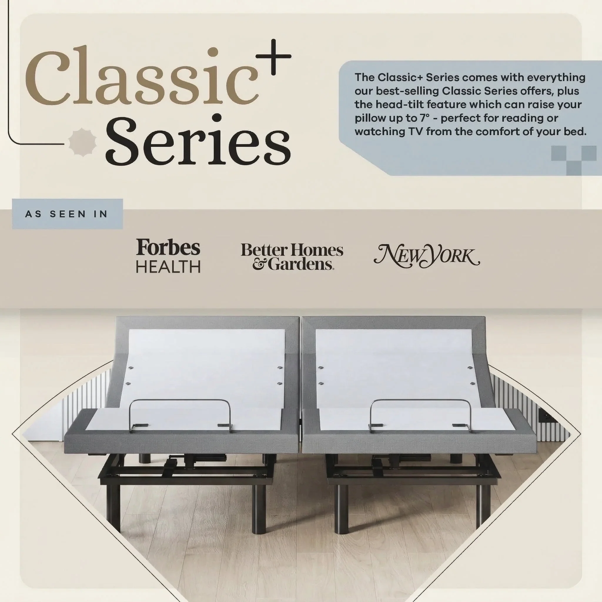 Harmony Series Adjustable Bed Frame + Choice of Mattress Bundle - Image 236