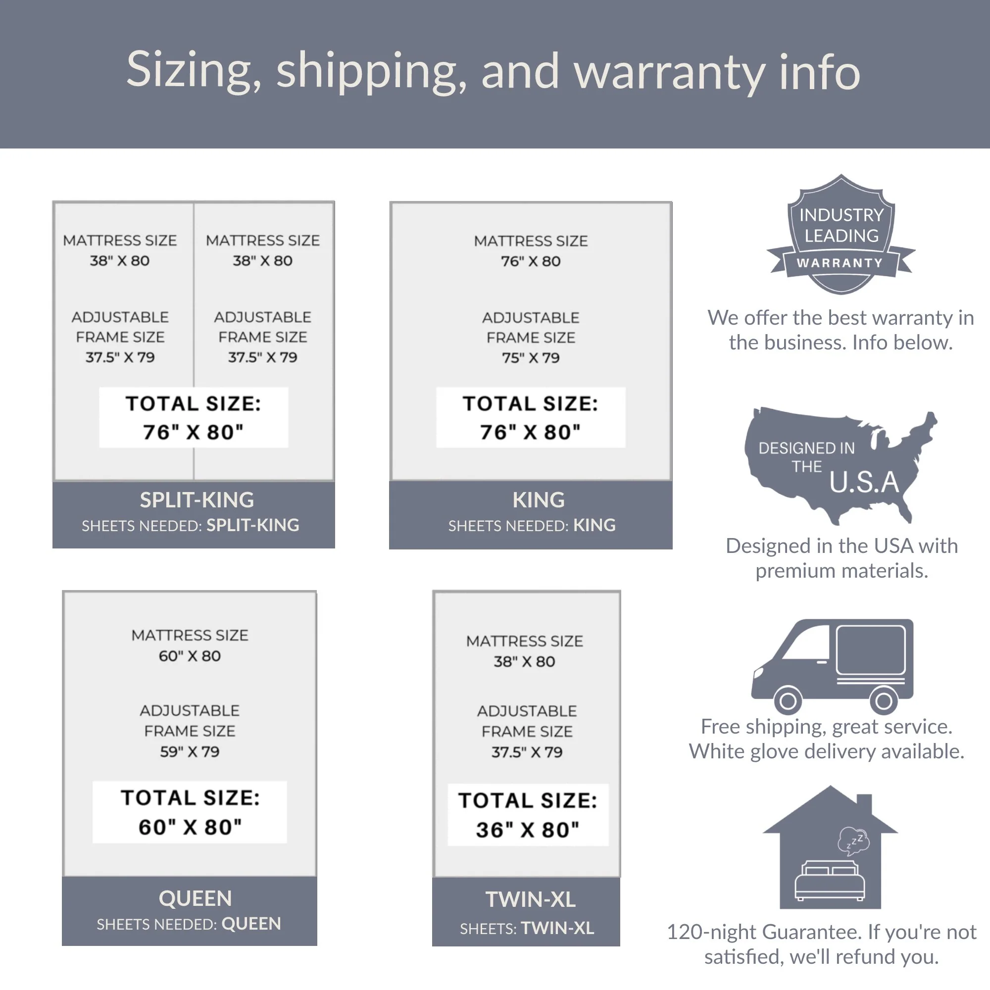 Harmony Series Adjustable Bed Frame + Choice of Mattress Bundle - Image 56
