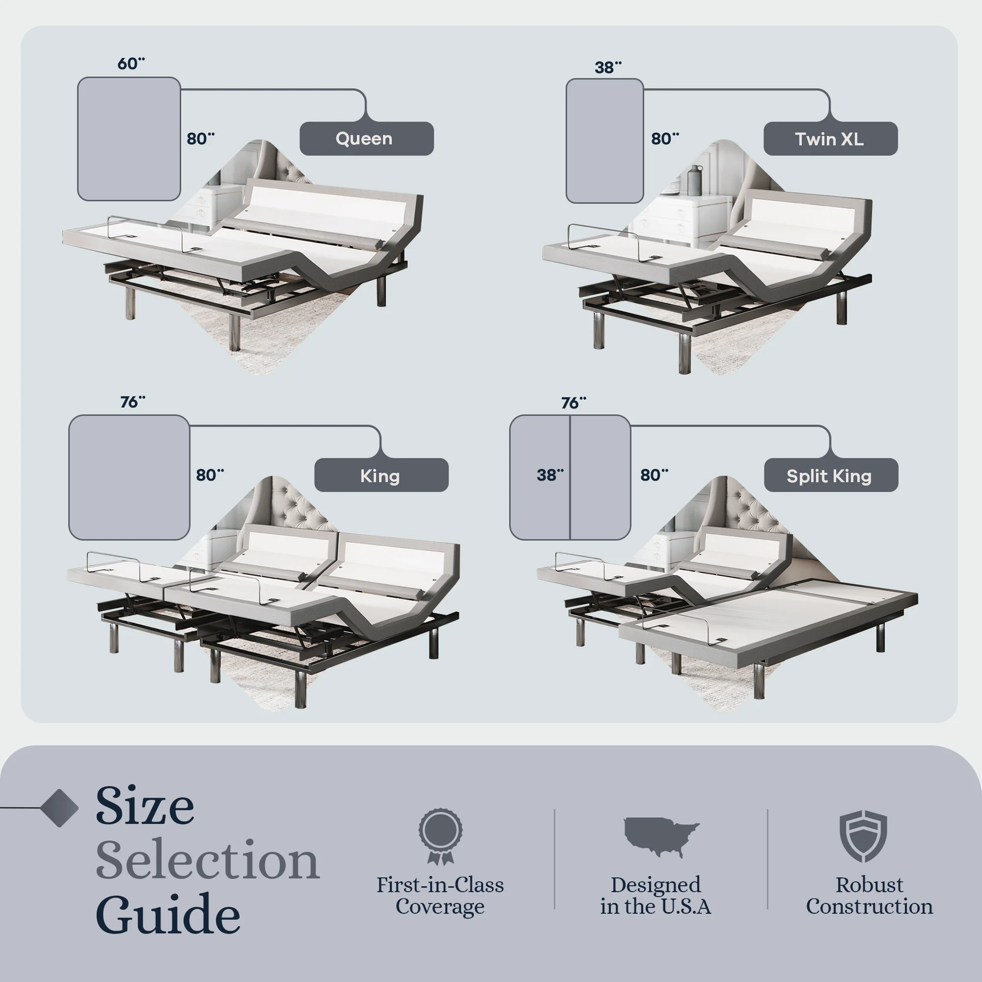 Platinum Series Adjustable Bed Frame + Choice of Mattress Bundle - Image 117