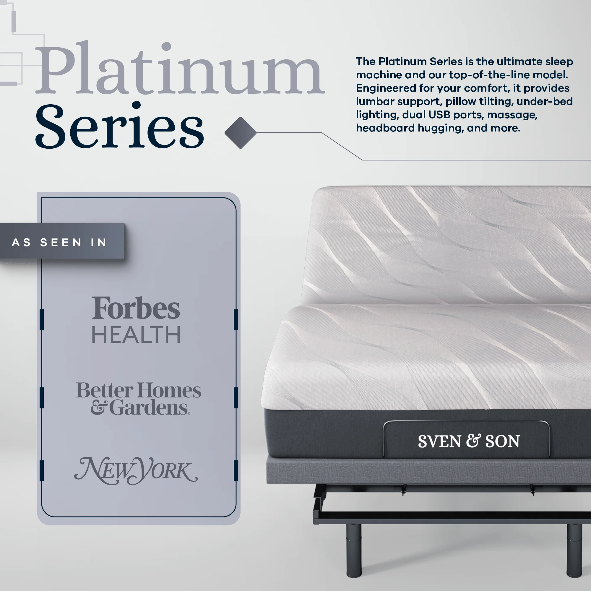 Platinum Series Adjustable Bed Frame + Choice of Mattress Bundle - Image 133