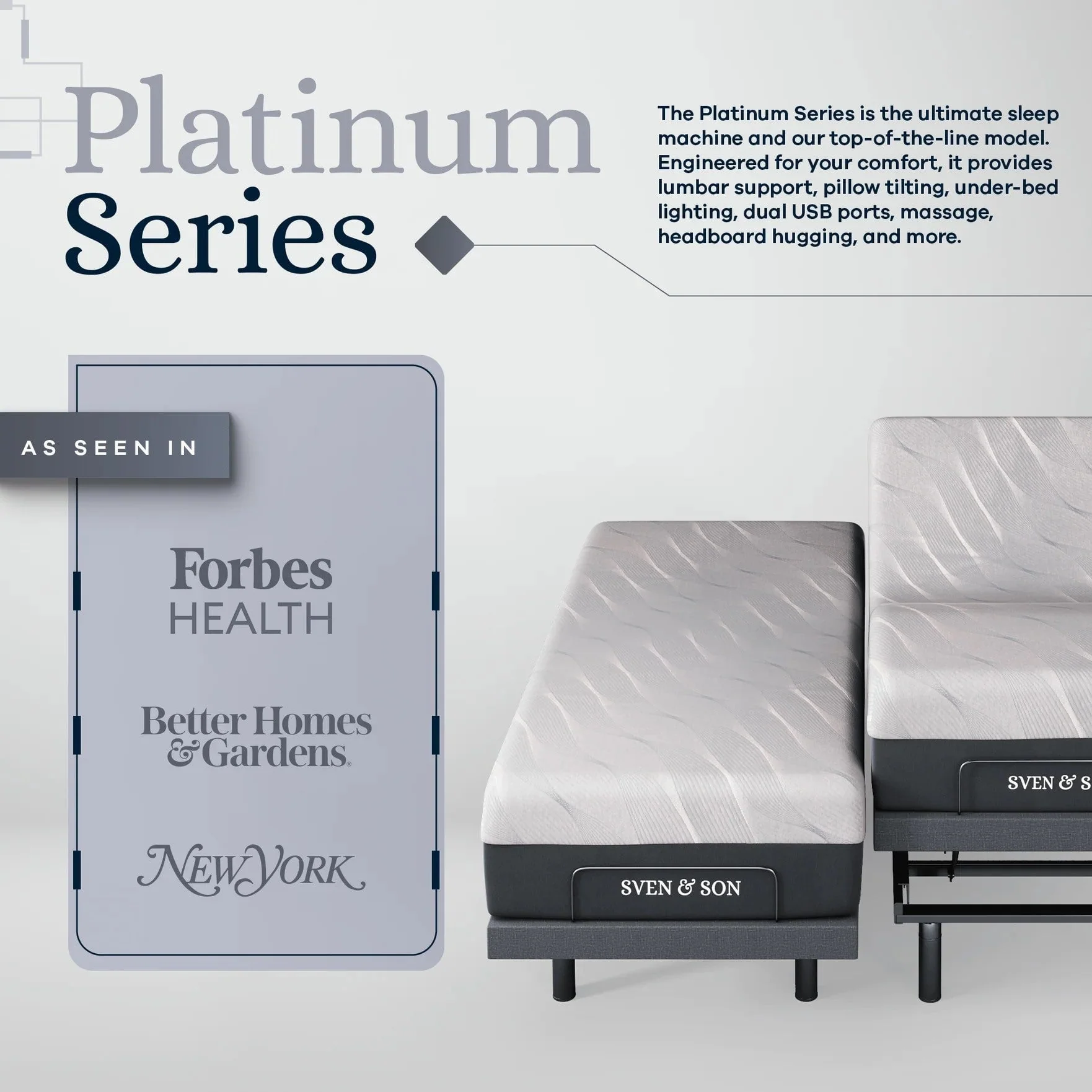 Platinum Series Adjustable Bed Frame + Choice of Mattress Bundle - Image 196