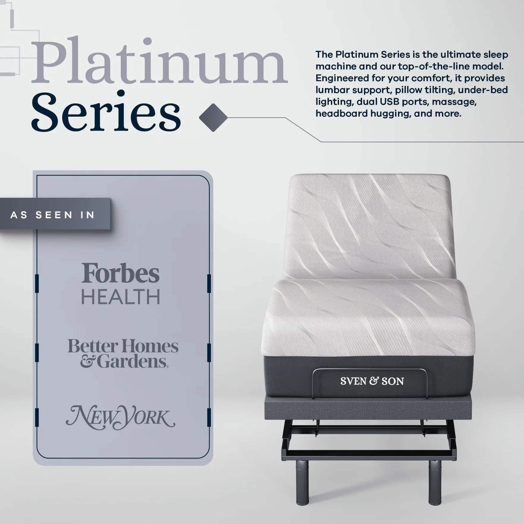Platinum Series Adjustable Bed Frame + Choice of Mattress Bundle - Image 202