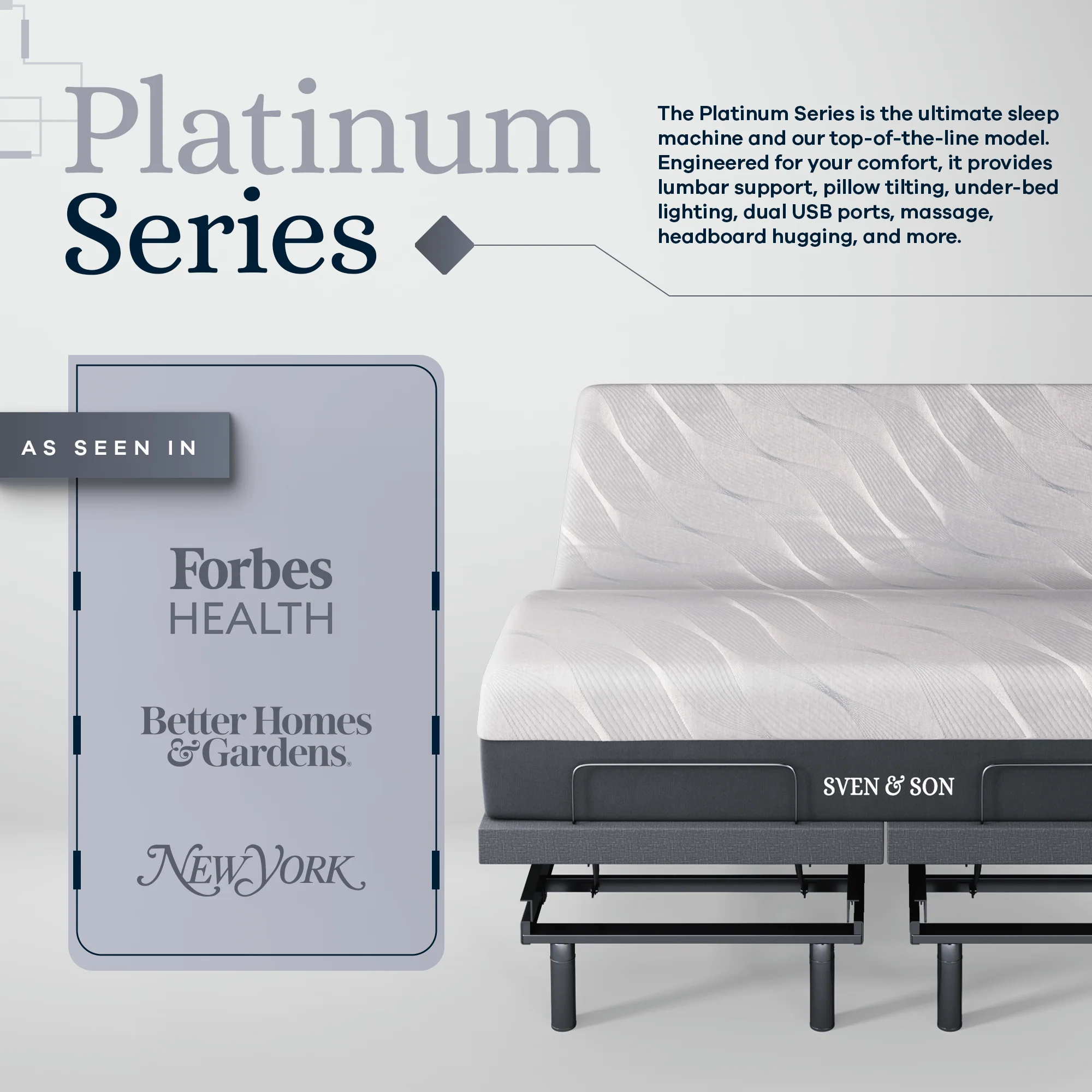 Platinum Series Adjustable Bed Frame + Choice of Mattress Bundle - Image 98