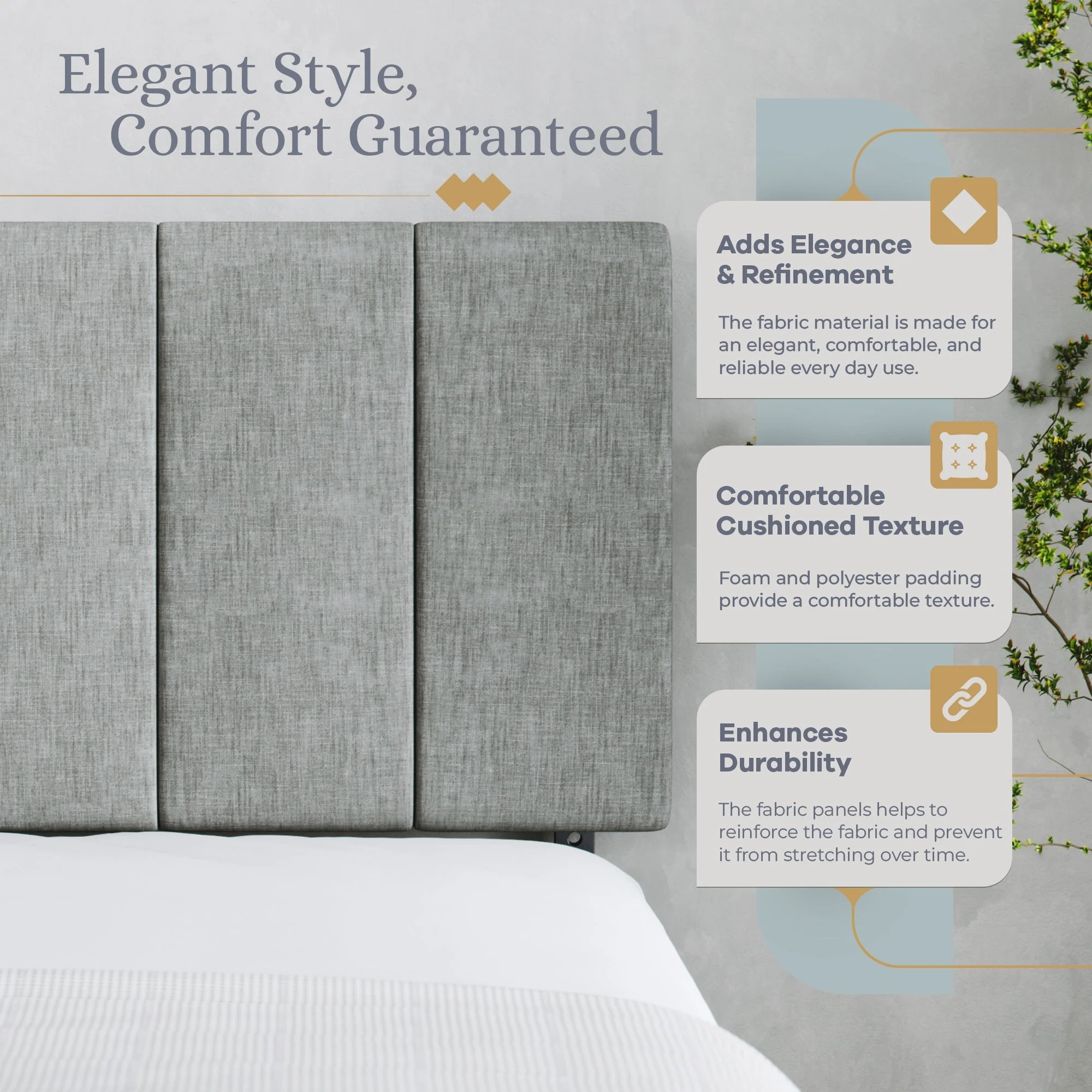 Tufted Mid-Rise Upholstered Headboard - Image 30