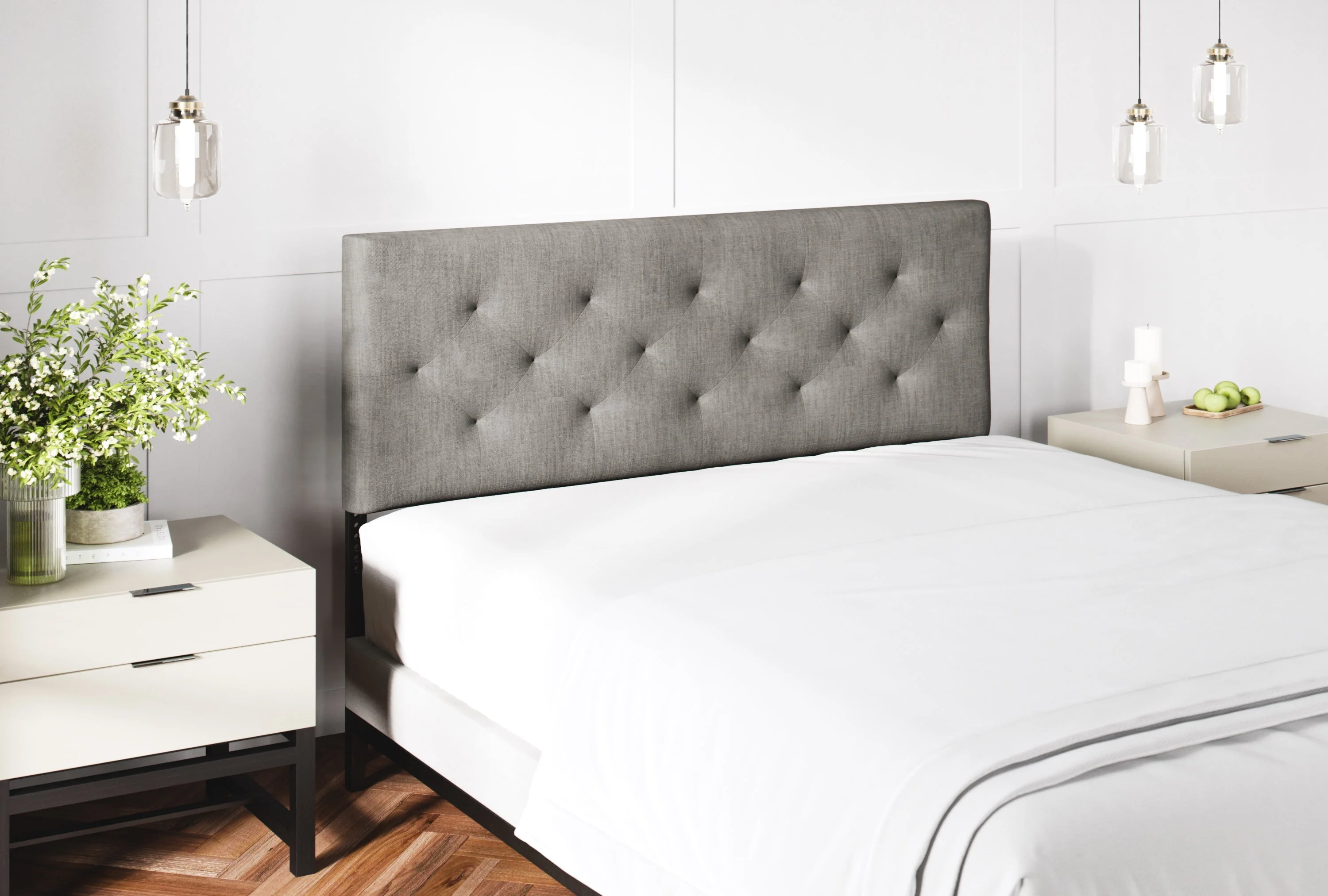 Tufted Mid-Rise Upholstered Headboard - Image 4