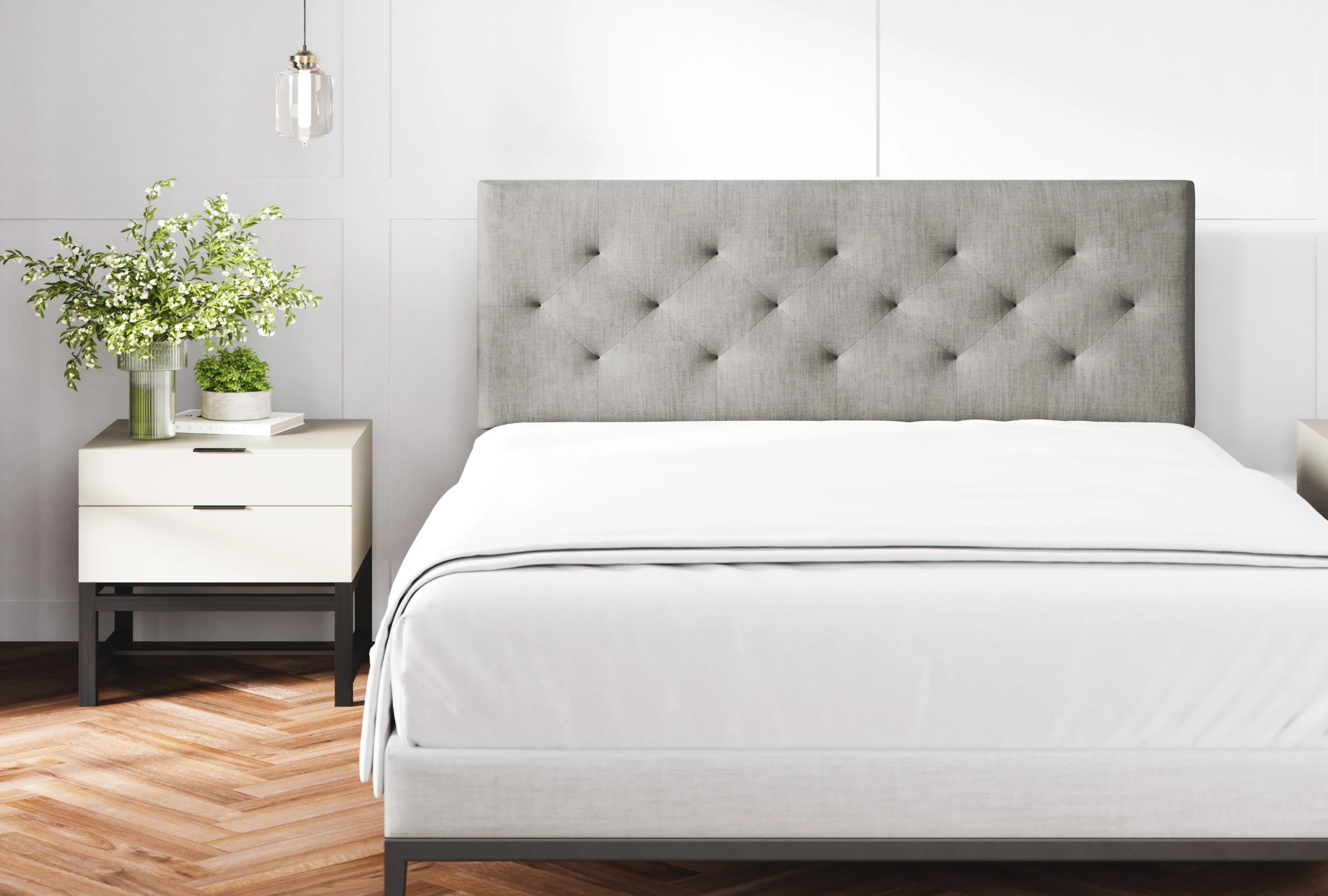 Tufted Mid-Rise Upholstered Headboard - Image 9